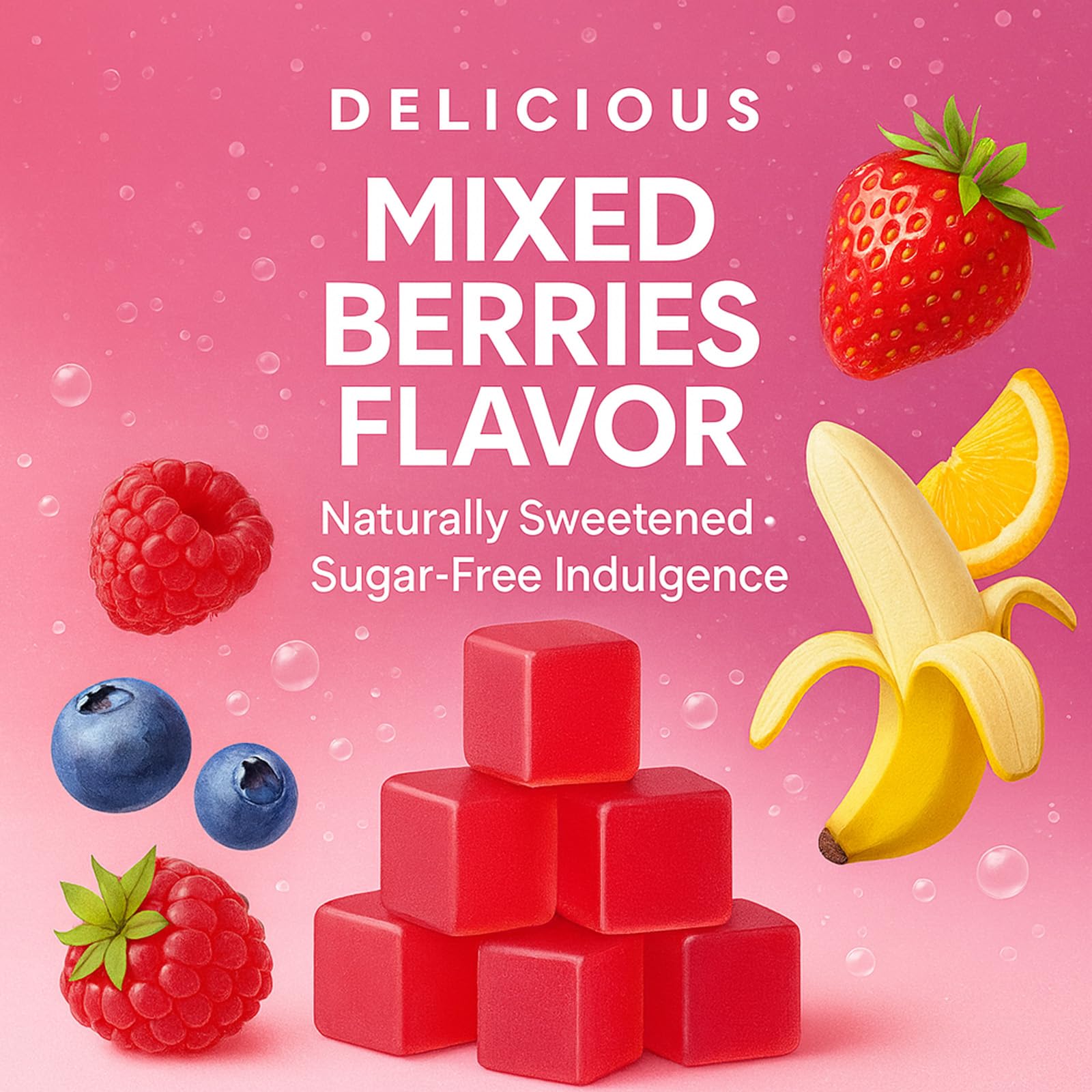 ipxkwll OAKA Protein Gummies portable-pack image conveying on-the-go protein boost.