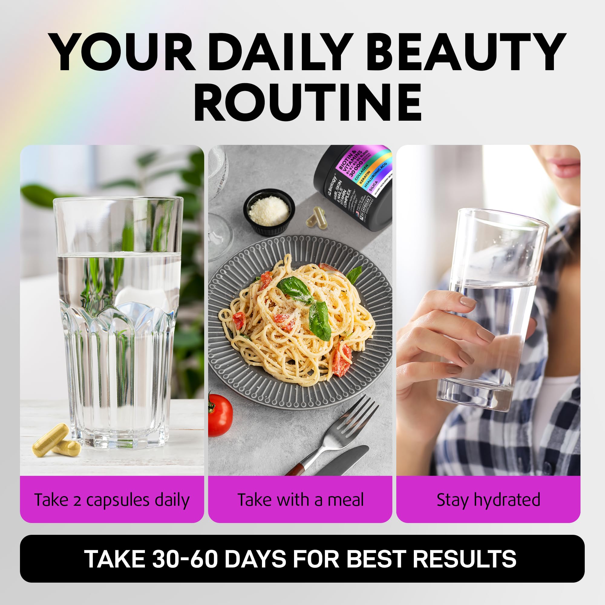 IQ BIOLOGY capsules for daily beauty support.