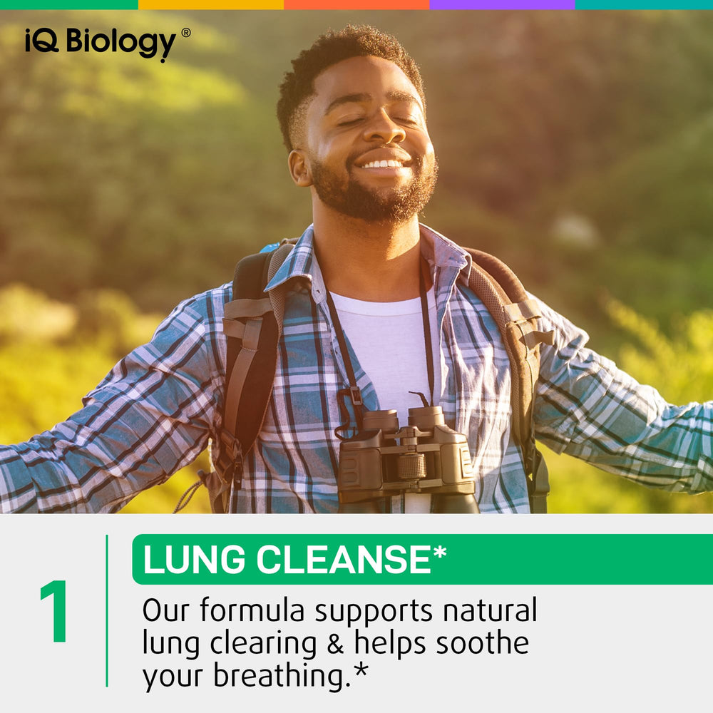 Pour IQ Biology Mullein Drops to aid mucus clearance and breathing