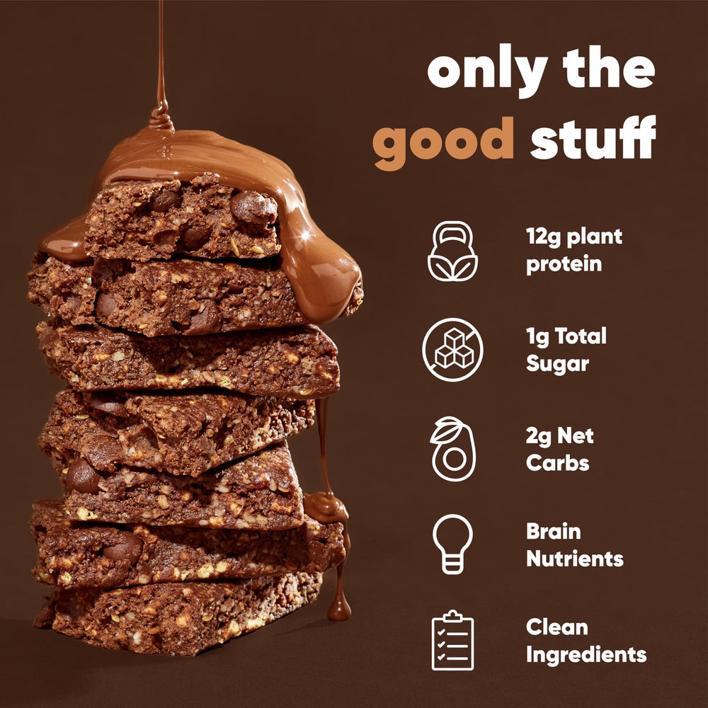 IQBAR ingredients panel visible with plant protein and wholesome components