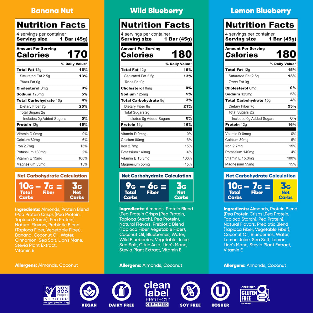 IQBAR Fruit Lovers bars closeup showing variety flavors for daily snacking