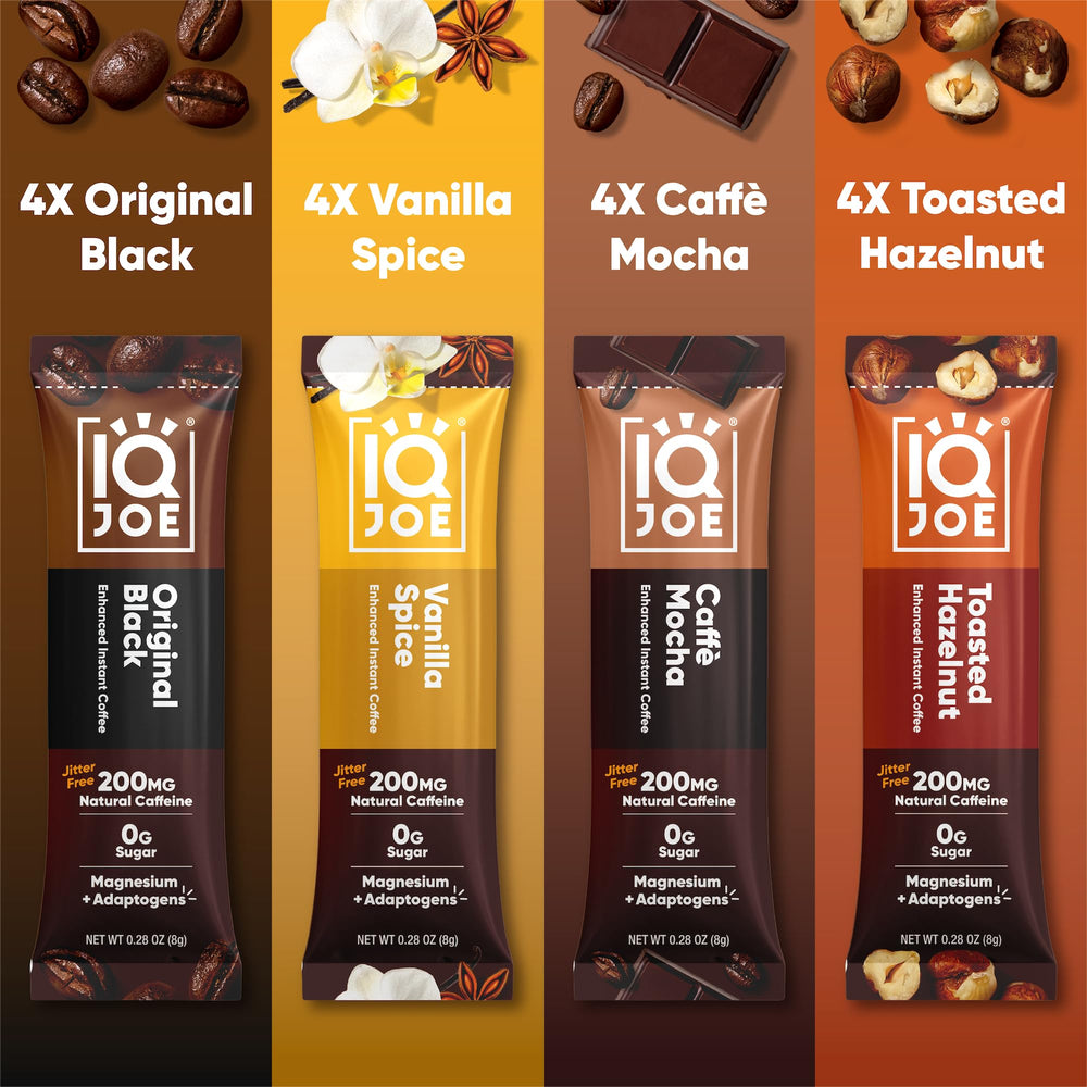IQBAR IQJOE caffe mocha packet for quick hot or iced nootropic energy