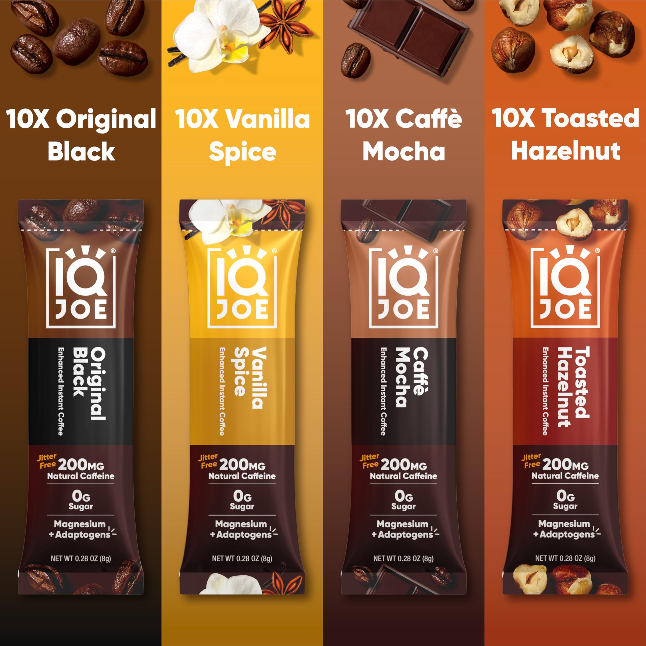 IQBAR IQJOE ingredients Lion's Mane and Magtein for brain support