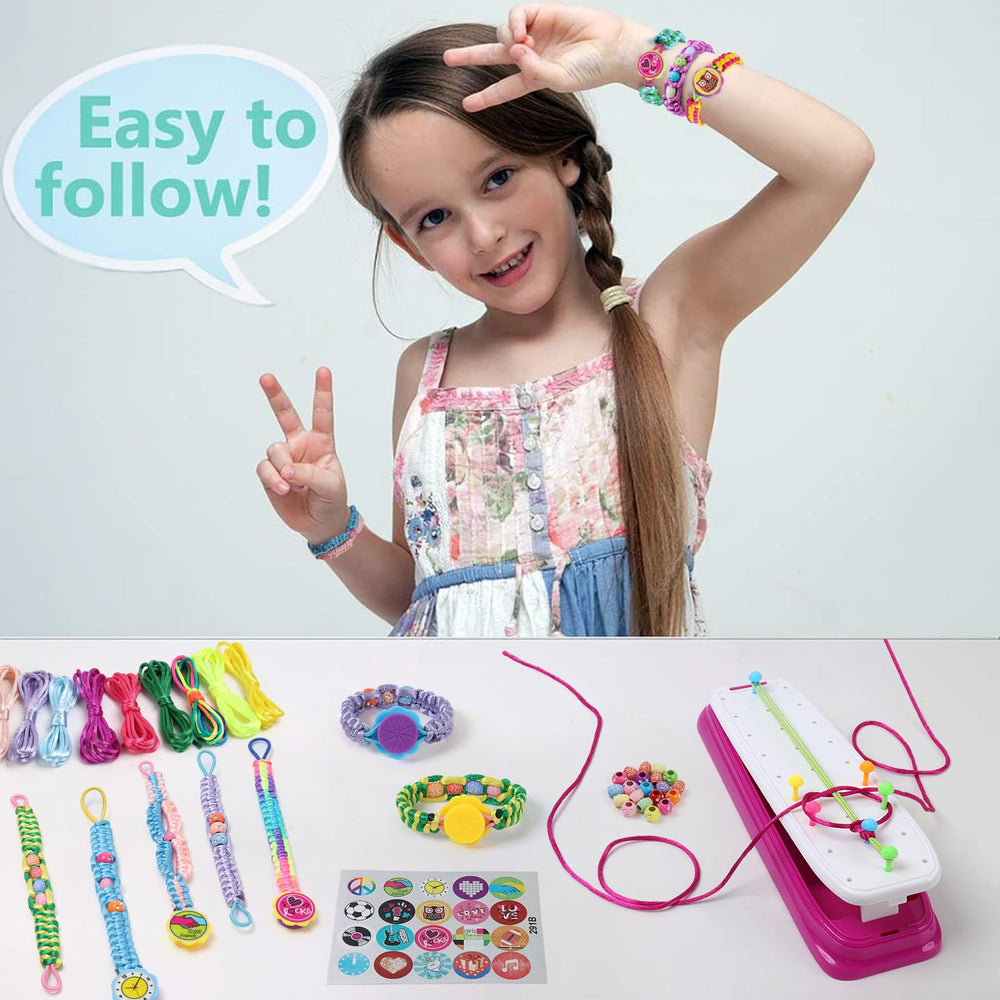 IQKidz colorful strings and beads enable vibrant bracelet designs