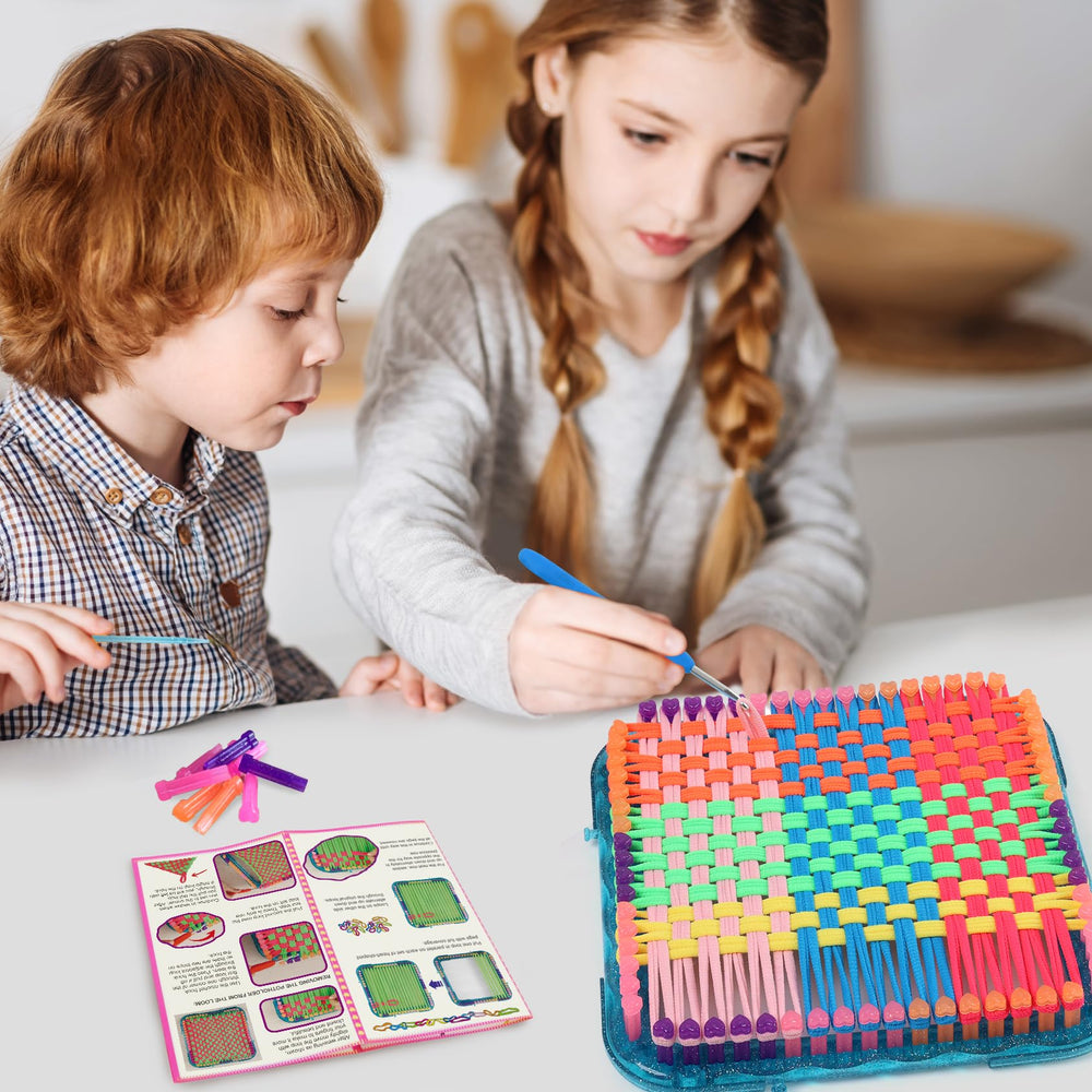 IQKidz weaving loom kit instruction guide helps beginners start weaving confidently.