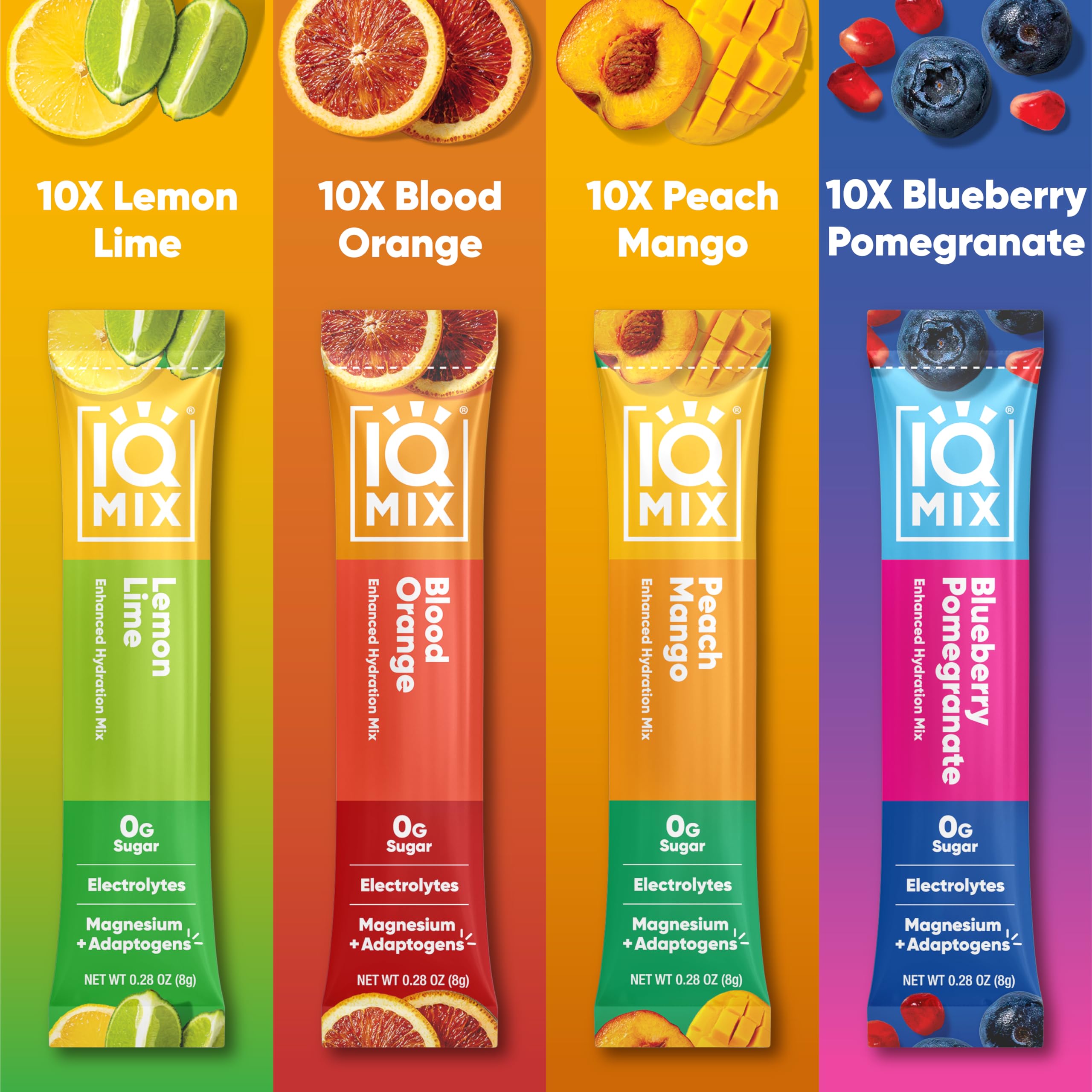 IQMIX peach mango packet offers tasty hydration with keto-friendly benefits.