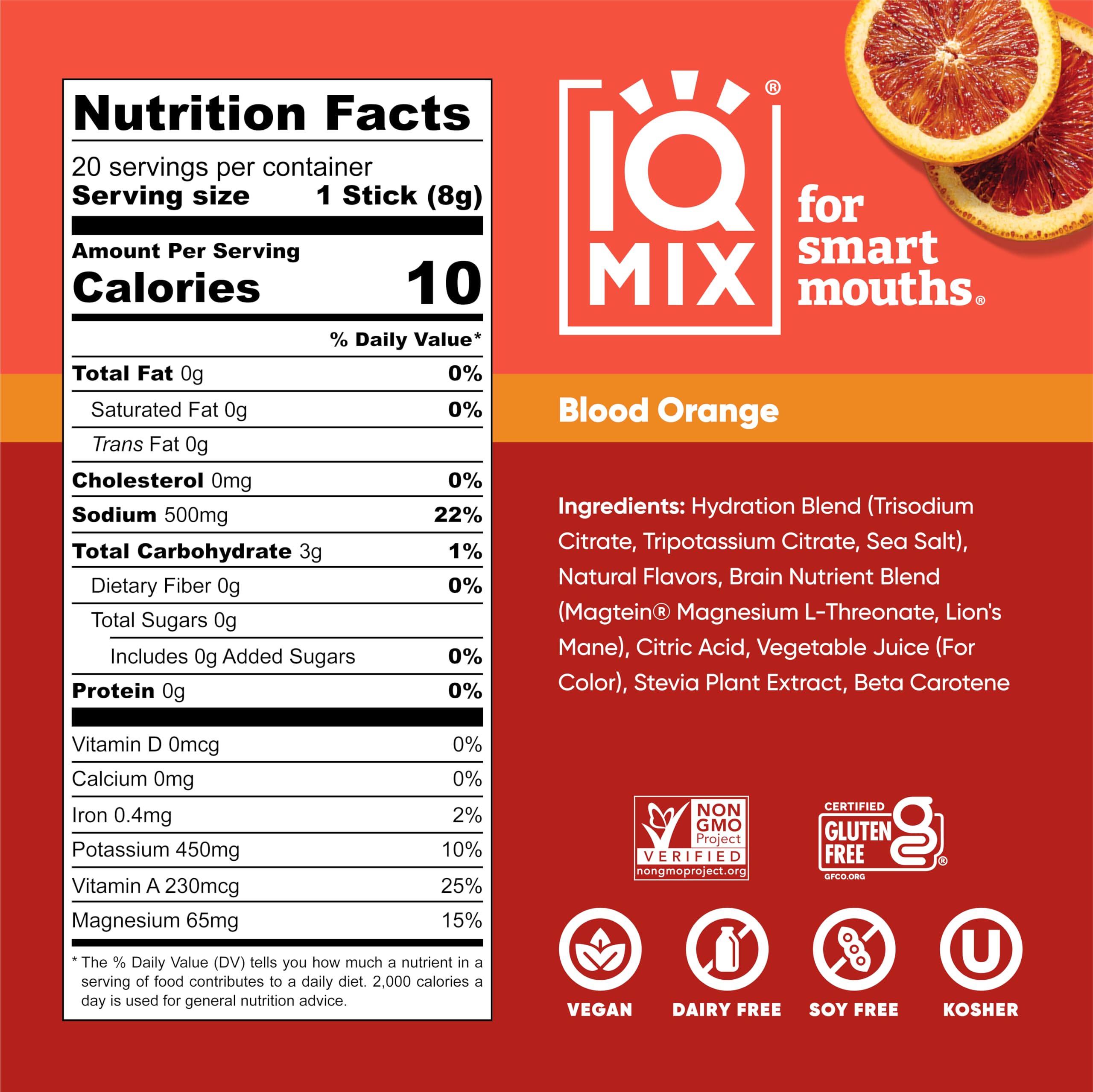 IQMIX Variety Pack front view showcases flavor options for daily hydration
