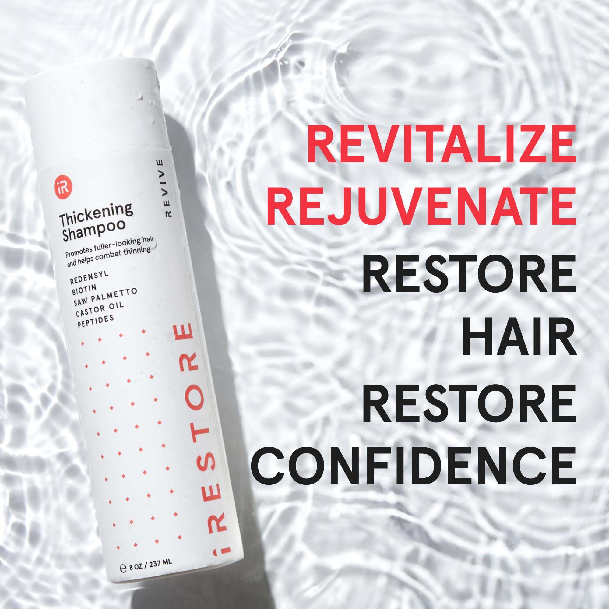 irestore ingredients closeup featuring biotin antioxidants aloe vera for nourished scalp