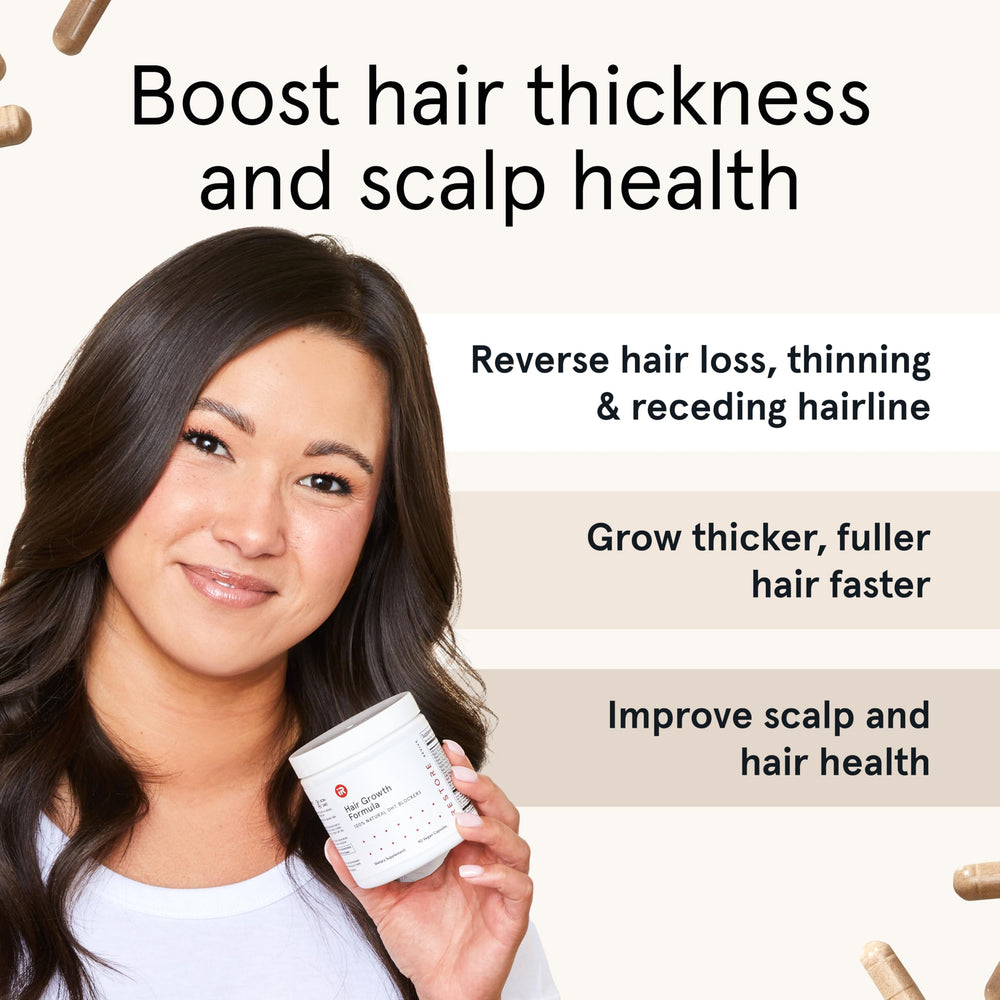 irestore vitamins and minerals capsule showing biotin and zinc for hair wellness.