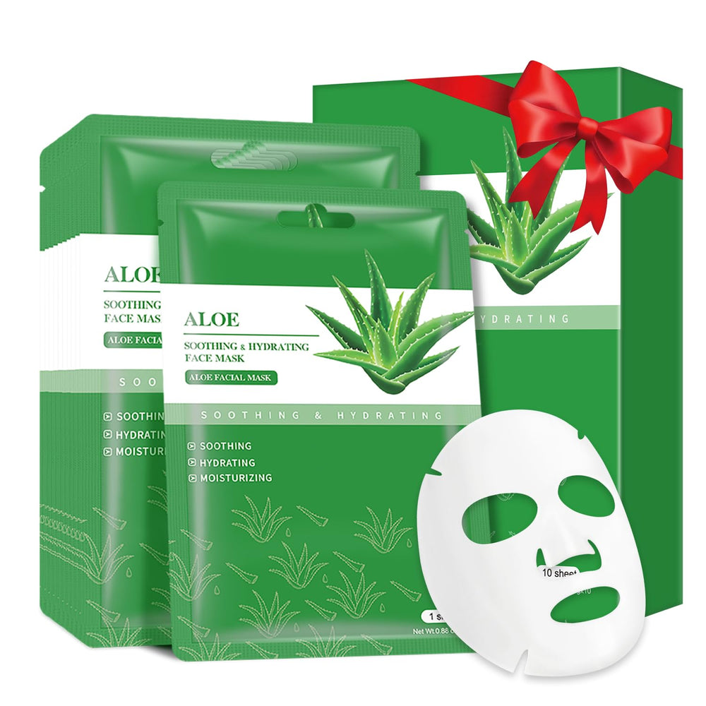 IREV Aloe Vera Soothing Mask box shows easy at-home hydration.