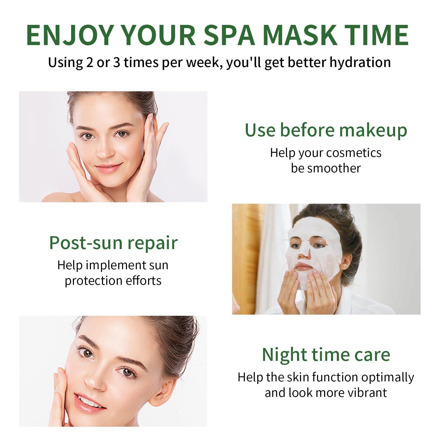 IREV Aloe Vera Soothing Mask packaging-inside view shows multiple masks ready.