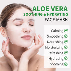 IREV Aloe Vera Soothing Mask sachet 10-pack for convenient daily care.