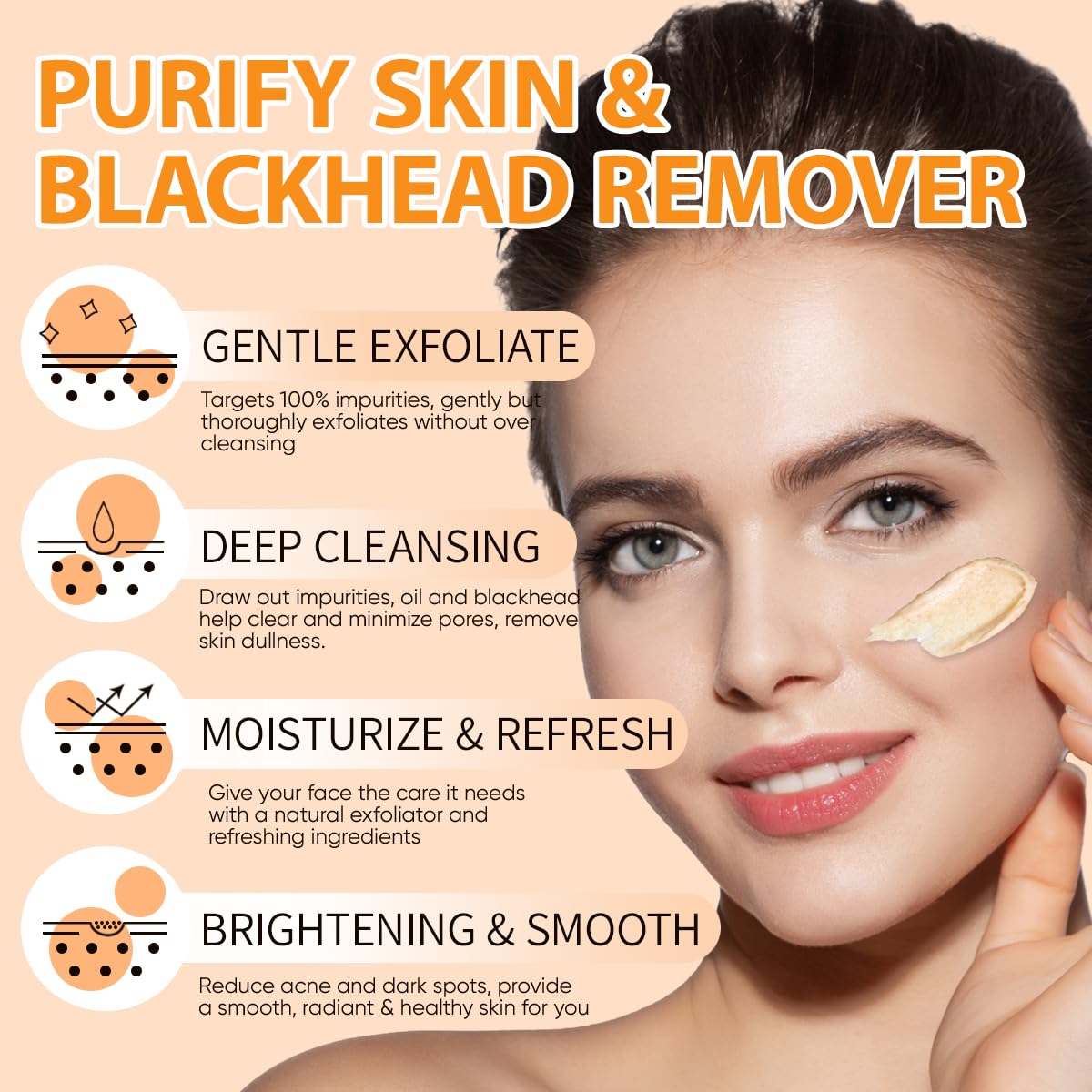 IREV Vitamin C Face Scrub after-use glow and smooth texture