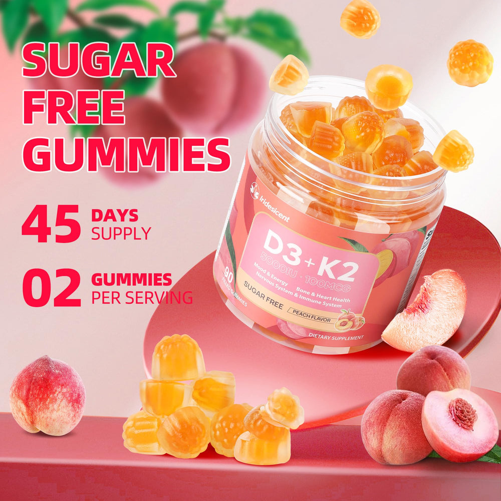 IRIDESICENT GMP-certified facility label signals premium quality gummies.