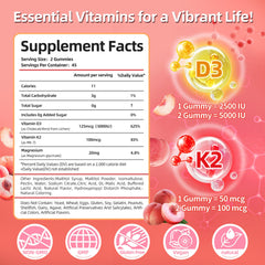 IRIDESICENT Lychee flavored gummies in bottle for vegan sugar-free wellness.