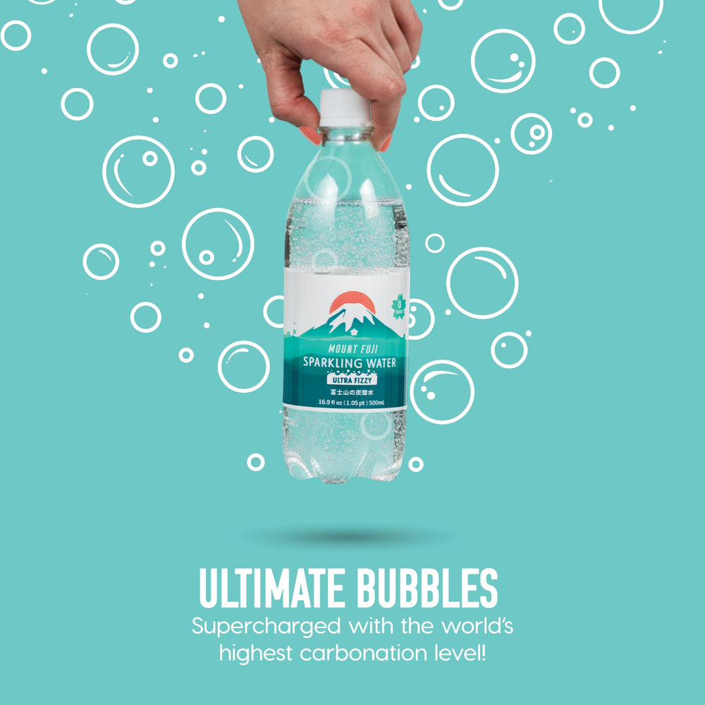 IRIS USA 500ml bottle label highlighting premium Japanese mineral water.