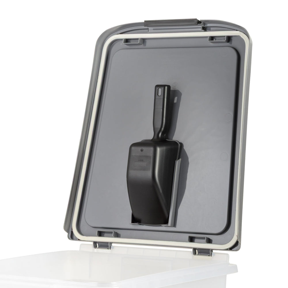 IRIS USA casters attach for rolling from storage to bowls.