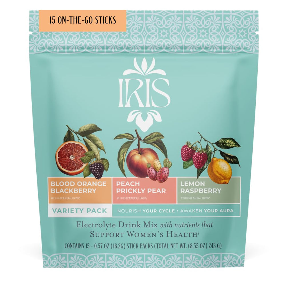 Iris daily electrolyte packet hero image ready for quick hydration.