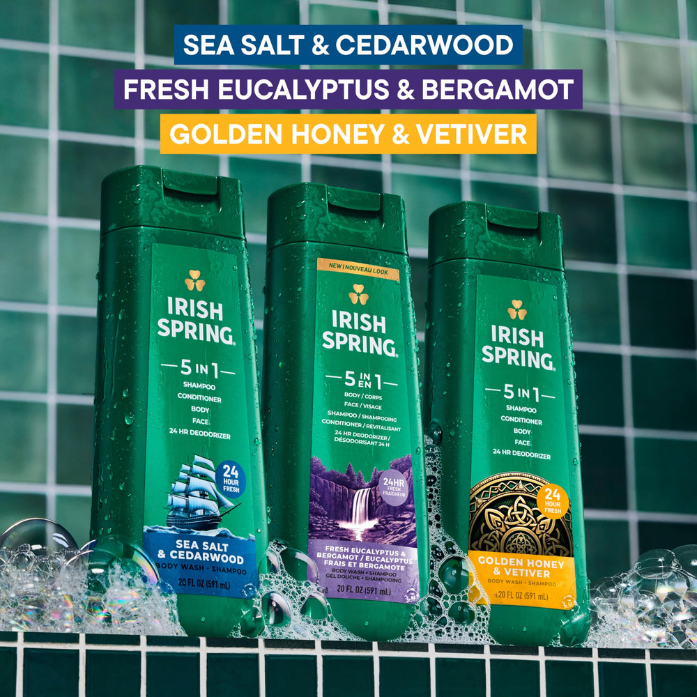 Irish Spring daily shower scene suggests all-day freshness during routines