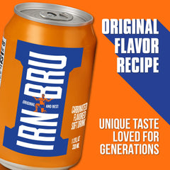IRN-BRU Original bubbles closeup communicates lively effervescence for playful moments.