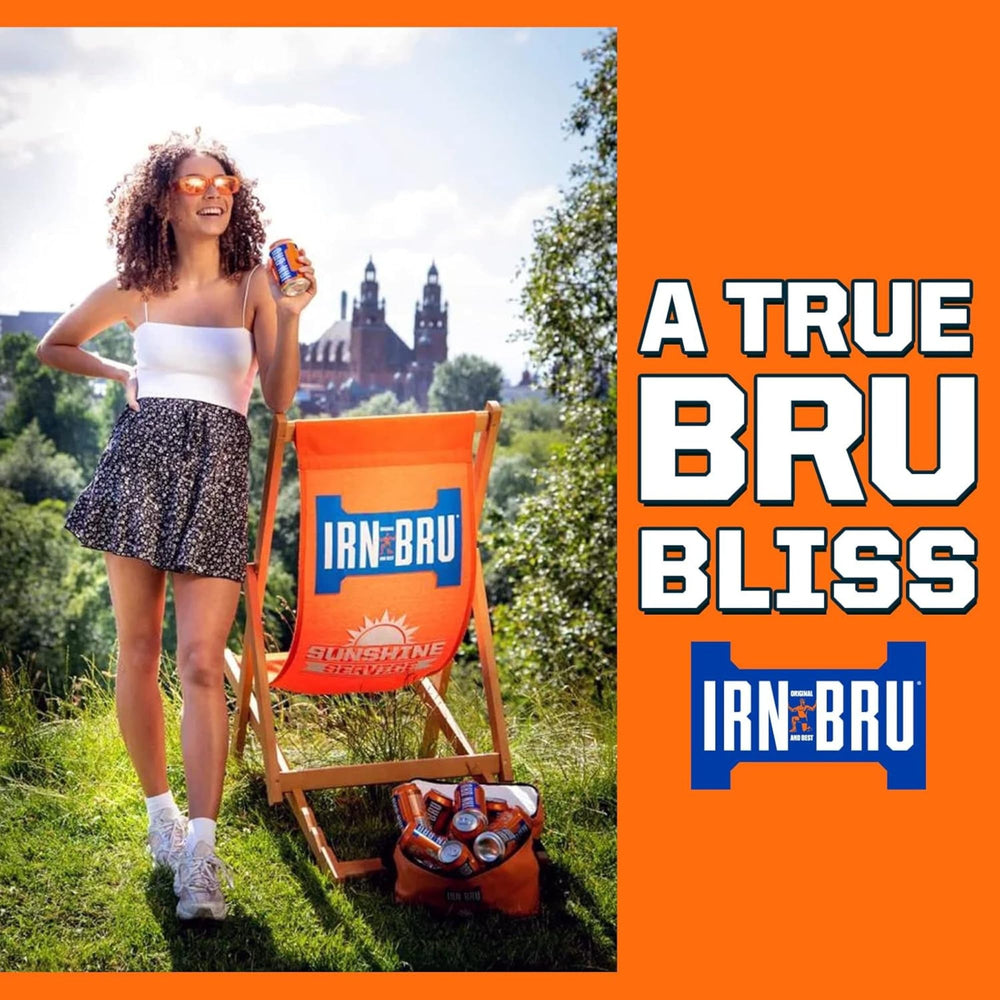 IRN-BRU Original fridge stock visual emphasizes convenient refreshment.