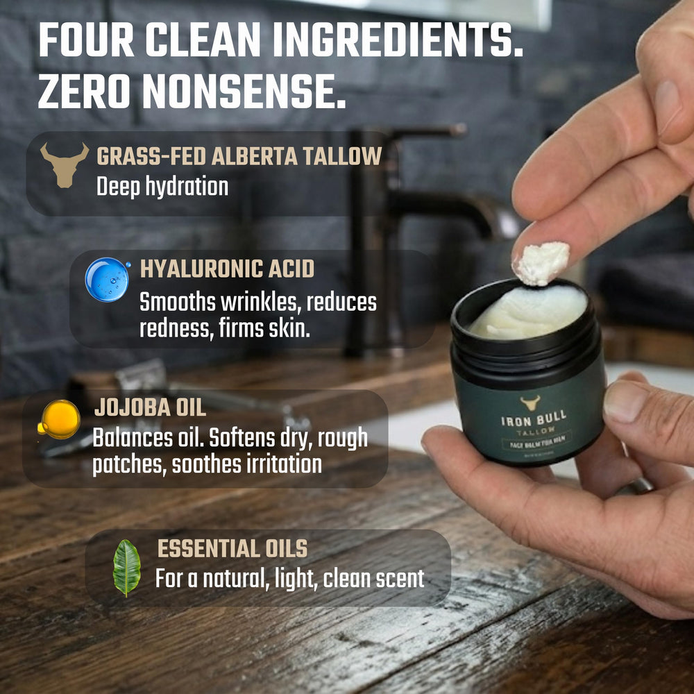 Natural masculine scent with sandalwood and frankincense.