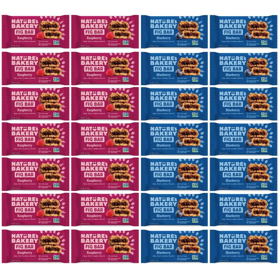 Iron Shield Nature's Bakery whole wheat fig bars blueberry pack for on-the-go snacking