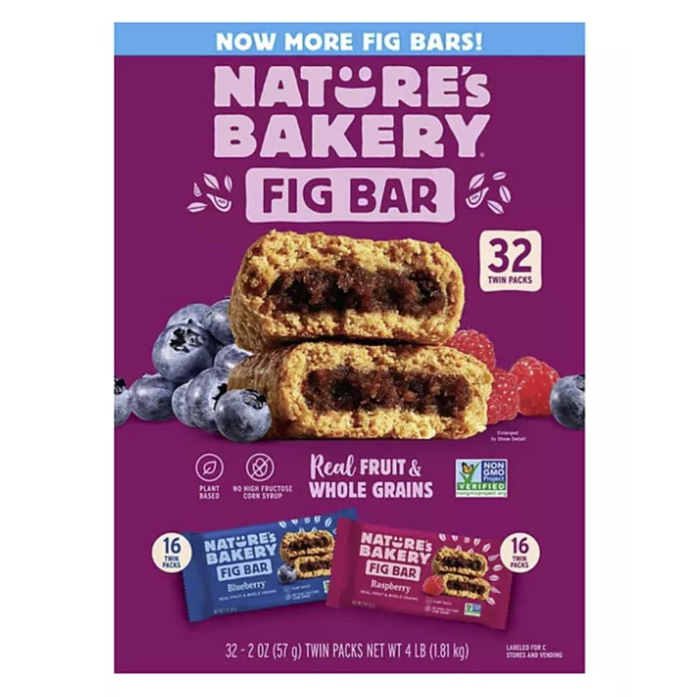 Nutrition facts panel from Iron Shield Nature's Bakery packaging