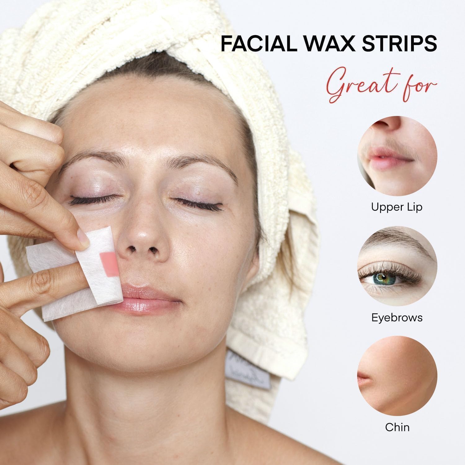 Irreshine ready-to-use wax strips close-up for quick touch-ups