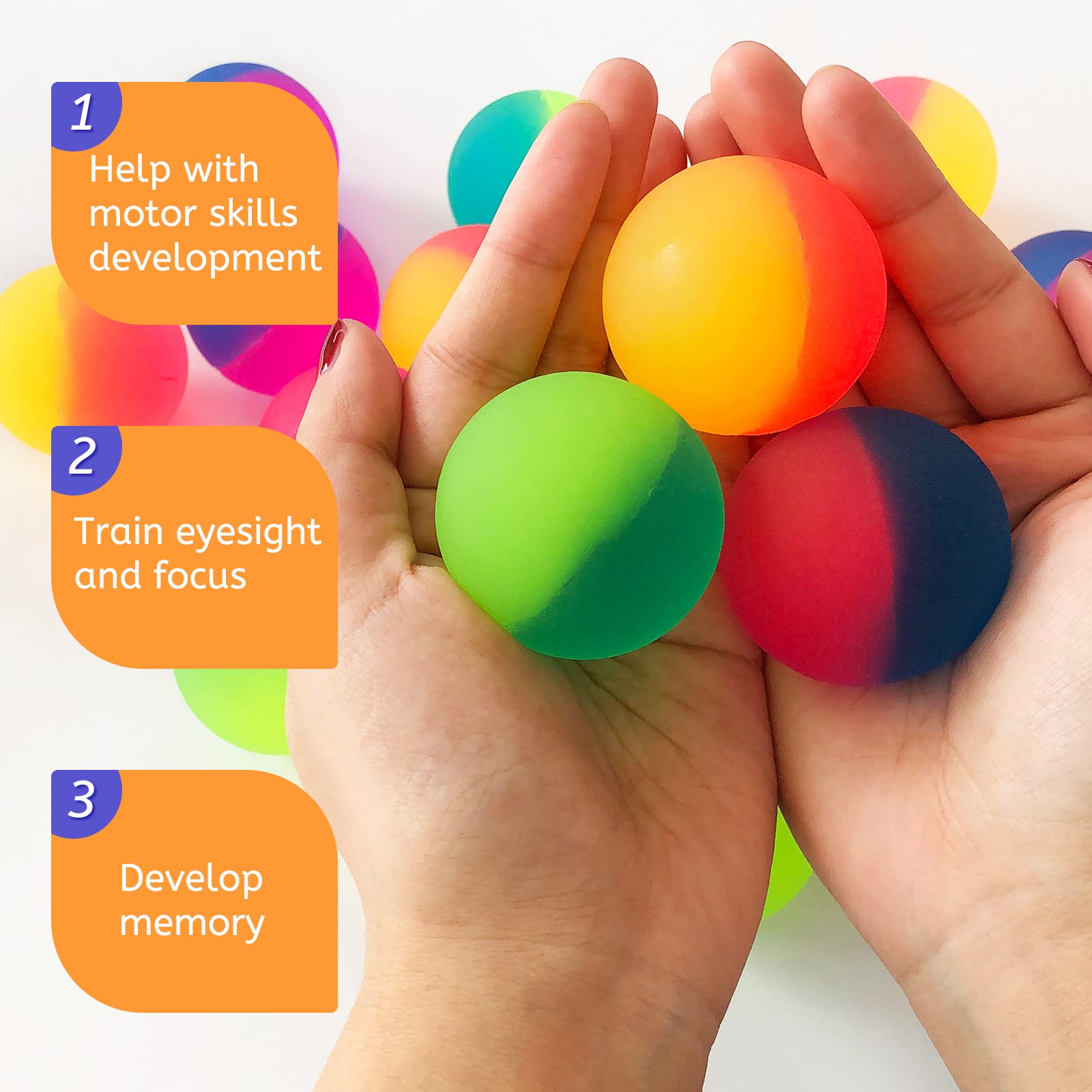Irrmshr high-bounce bouncy balls demonstrate extra bounce on hard surfaces