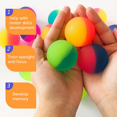 Irrmshr high-bounce bouncy balls demonstrate extra bounce on hard surfaces
