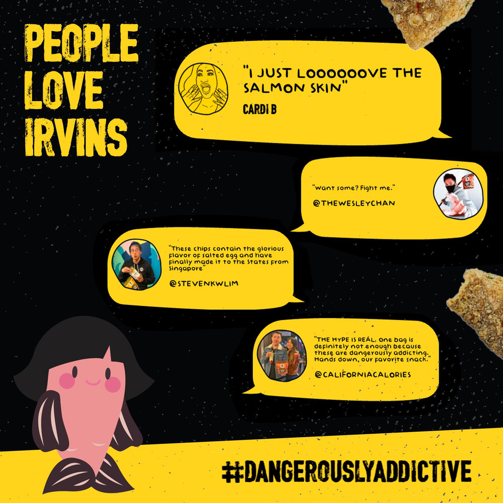 IRVINS High-Protein Snack close-up emphasizes protein-rich, satisfying bite.