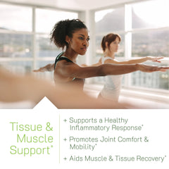 Irwin Naturals Inflamma-Less softgels stack suggests convenient mobility support.