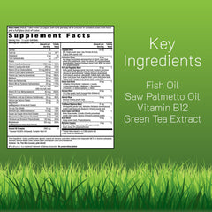 Irwin Naturals Living Green label detail highlights 70+ nutrients