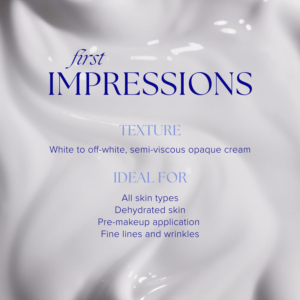 iS CLINICAL Reparative Moisture Emulsion texture close-up showing creamy hydration