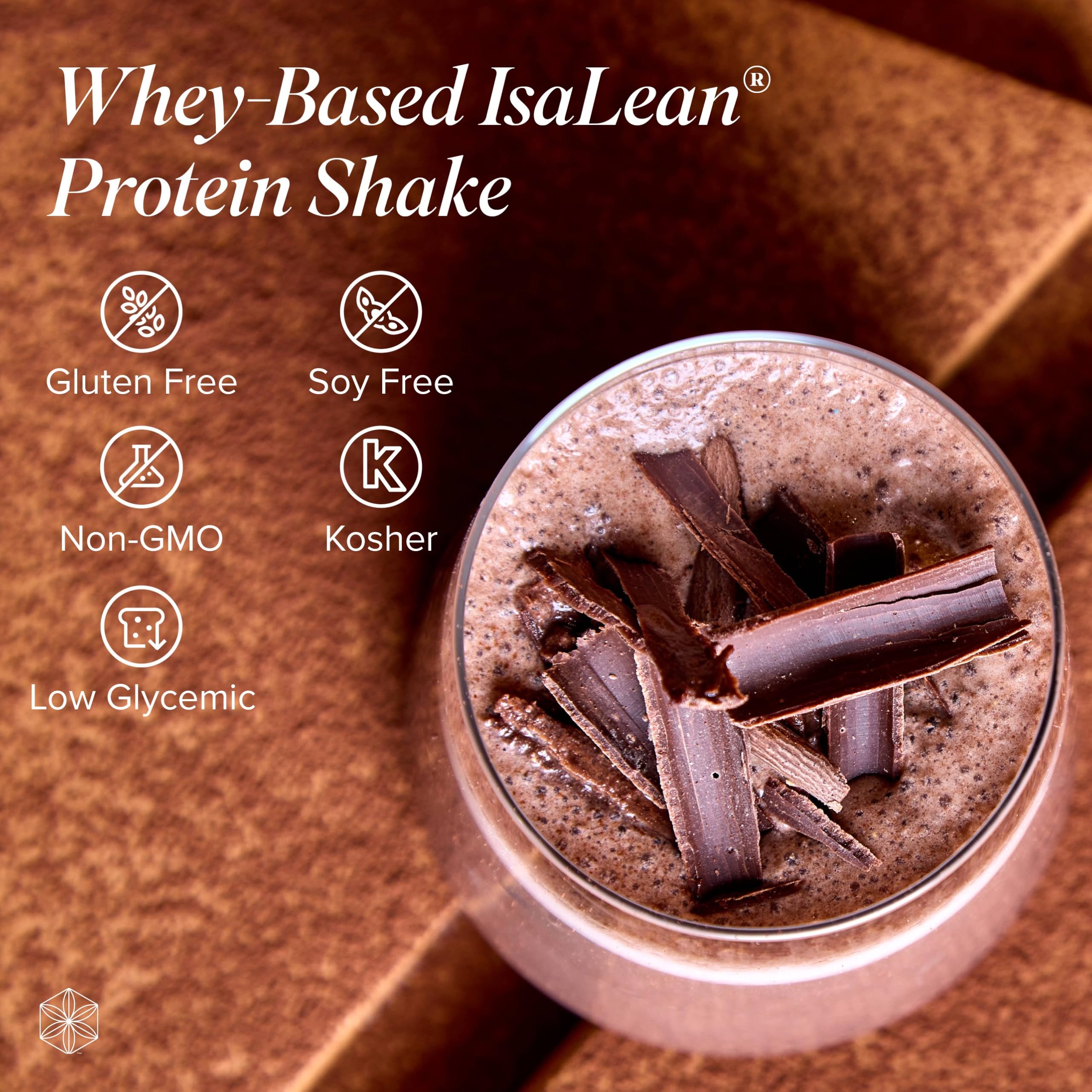 Isagenix IsaLean protein scoop ready for quick two-scoop mix.