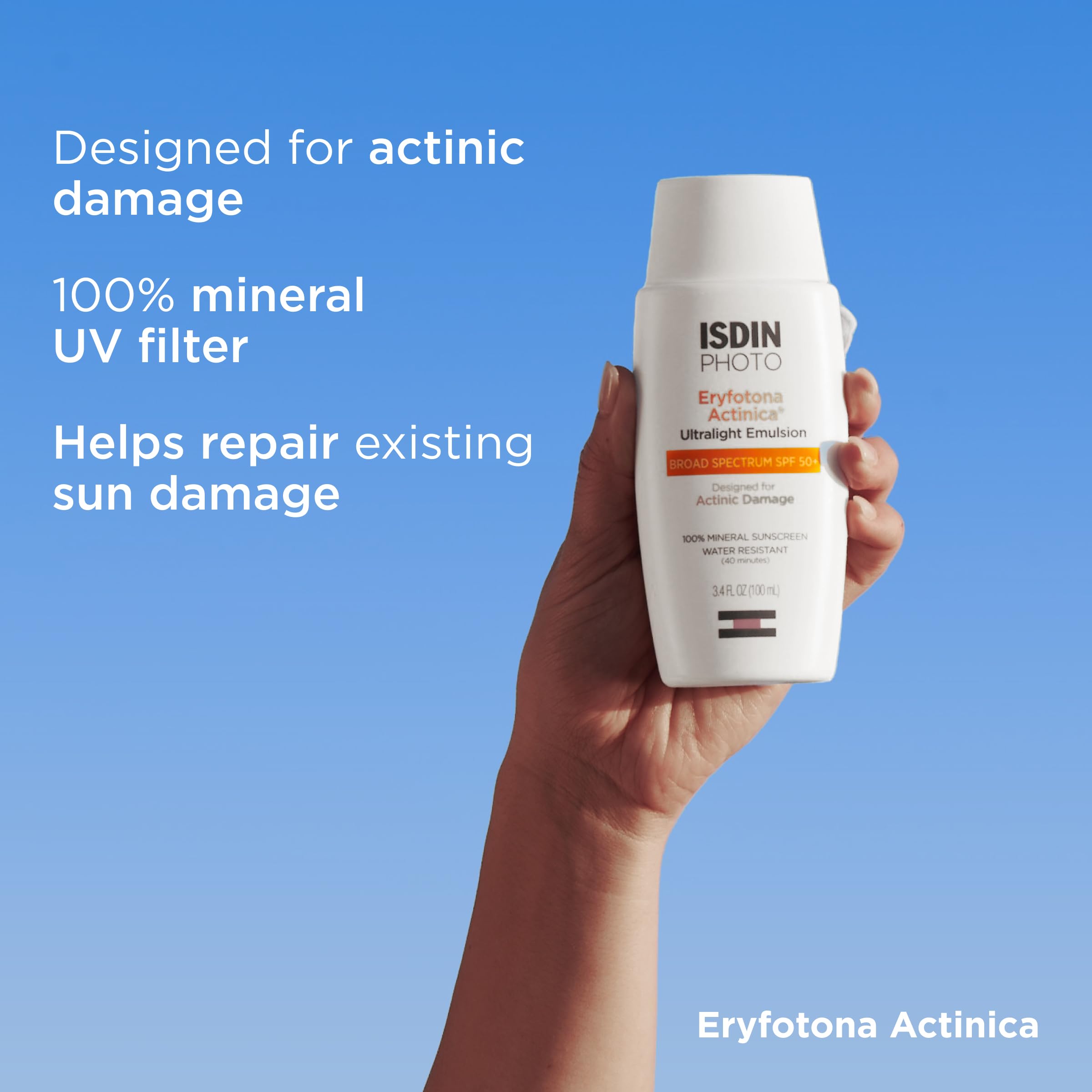 ISDIN Eryfotona Actinica SPF 50 mineral filters with zinc oxide