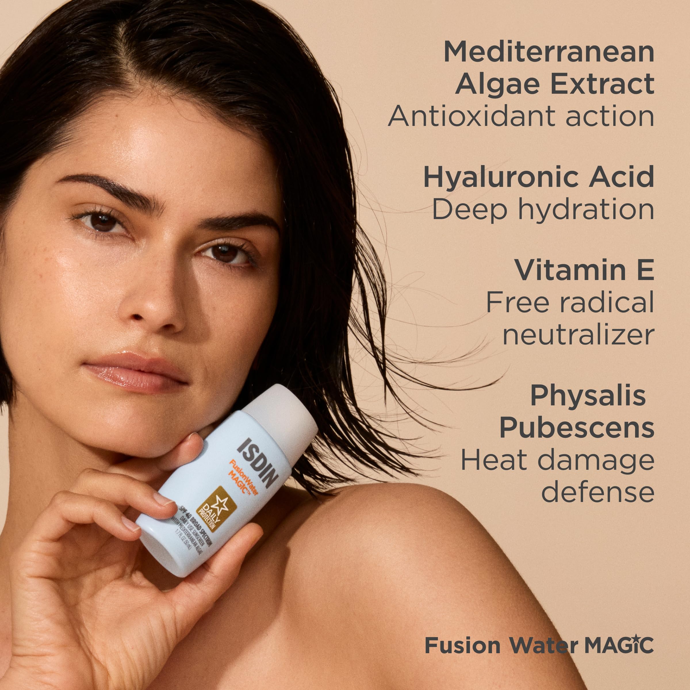 ISDIN Fusion Water Magic SPF 40 suitable for all skin types