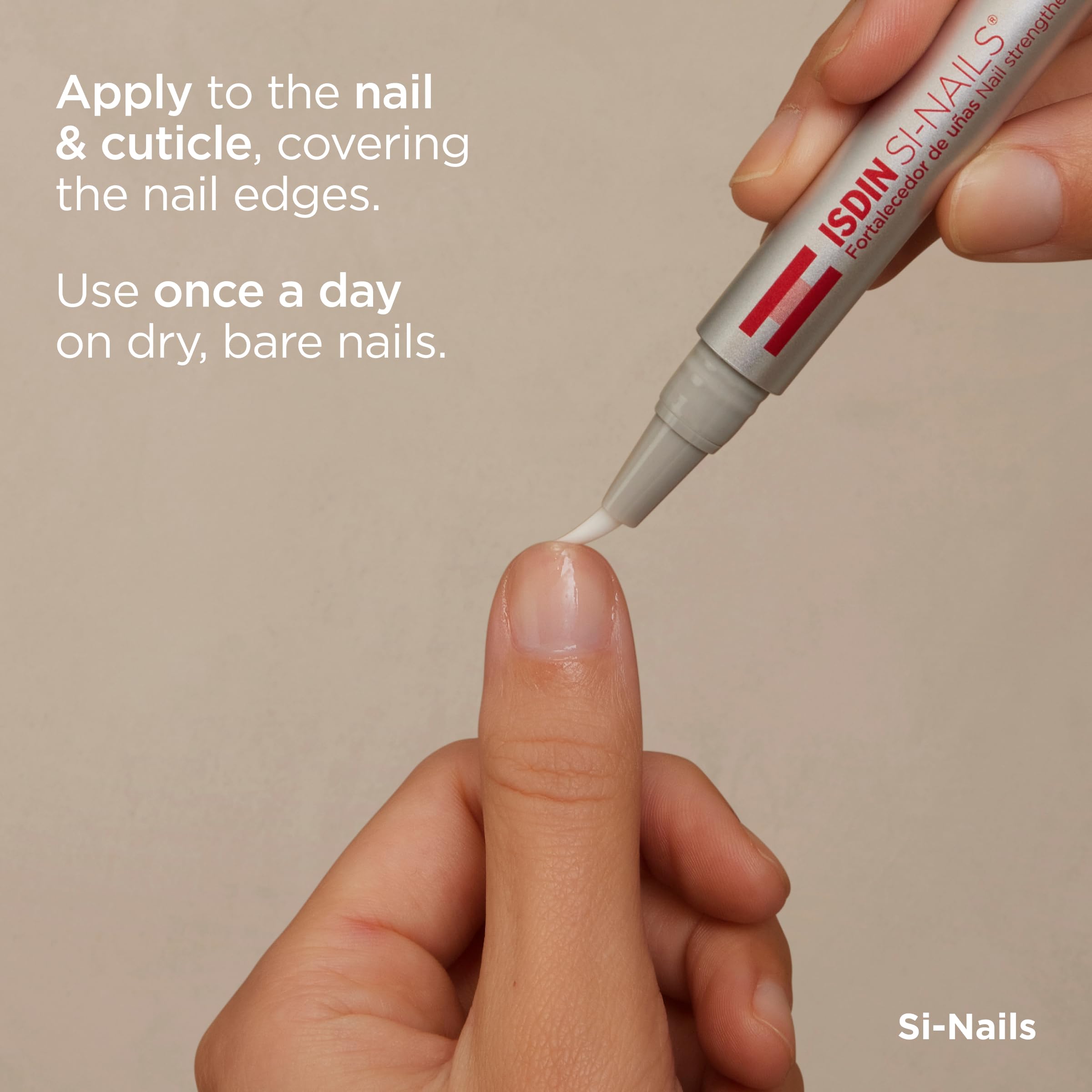 ISDIN Si-Nails box highlights Spanish development and quality.