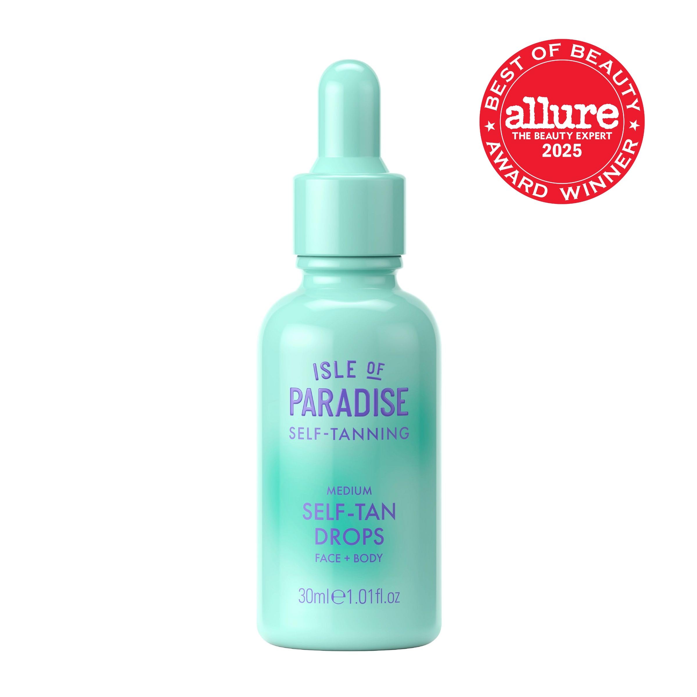 Isle of Paradise drops on medium skin for a balanced glow.