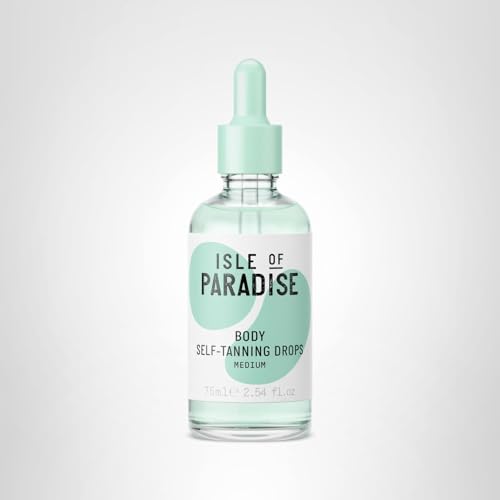 Isle of Paradise self tanning drops serum-like texture for easy mix-in.