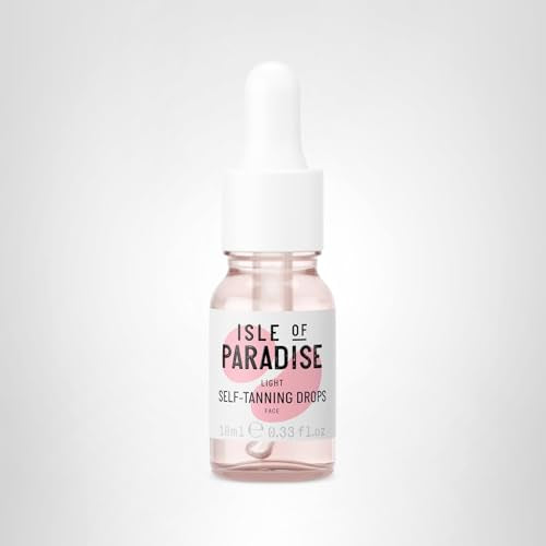 Isle of Paradise light formula drops deliver a long-lasting bronze for days.