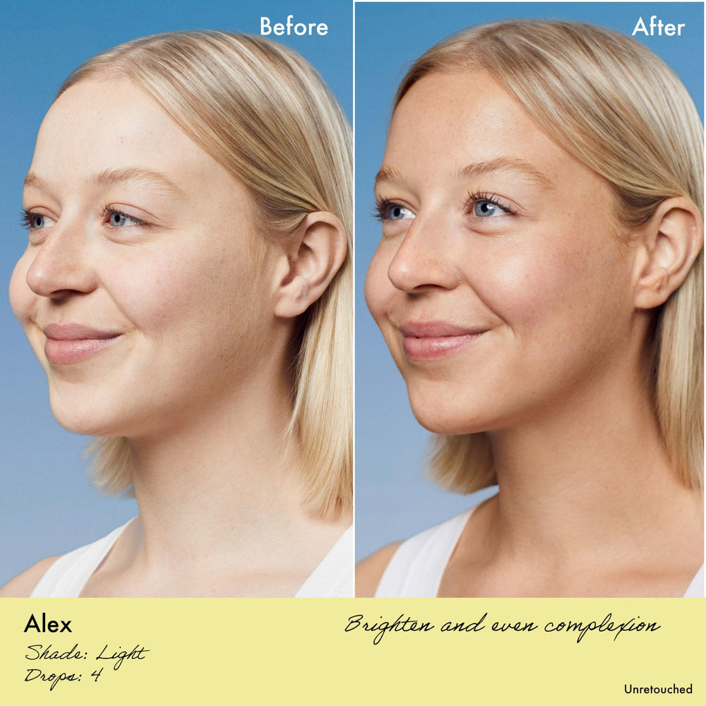 Isle of Paradise self-tanning face drops with droplets for gradual color.