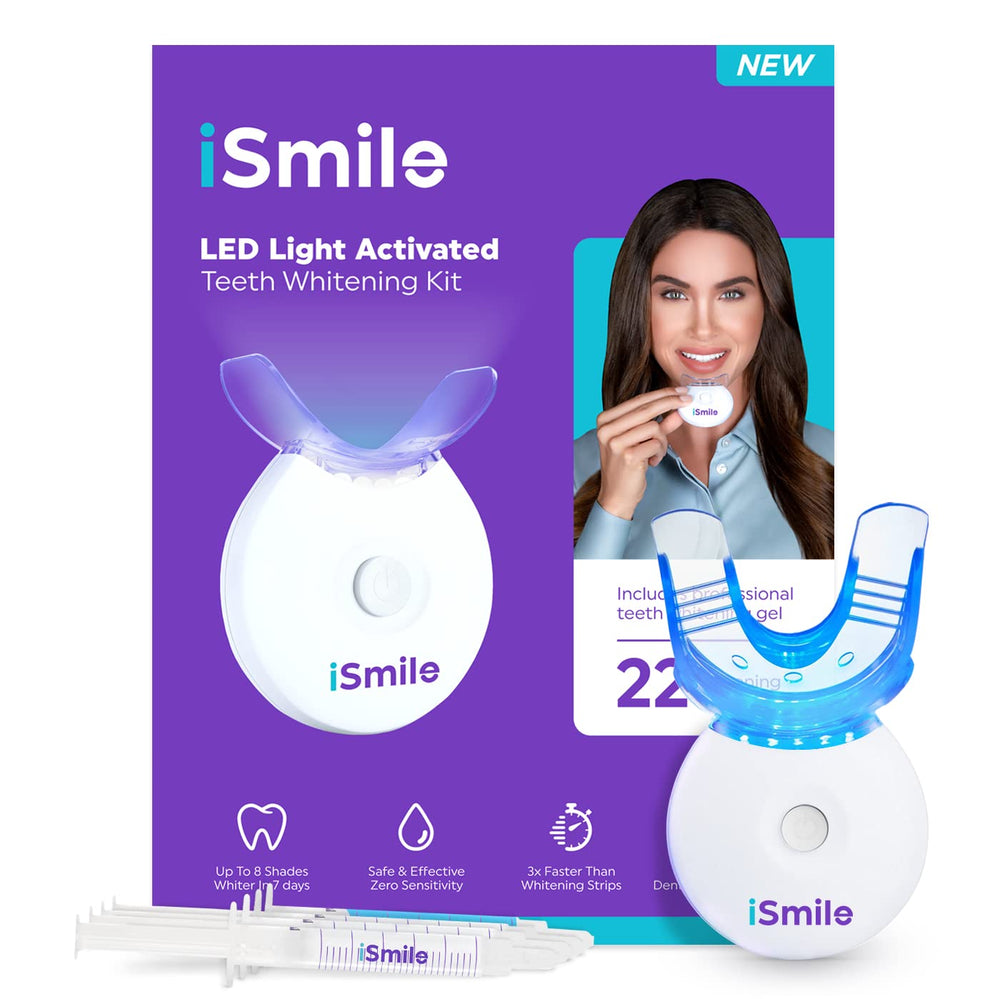 iSmile desensitizing gel reduces sensitivity during whitening sessions.