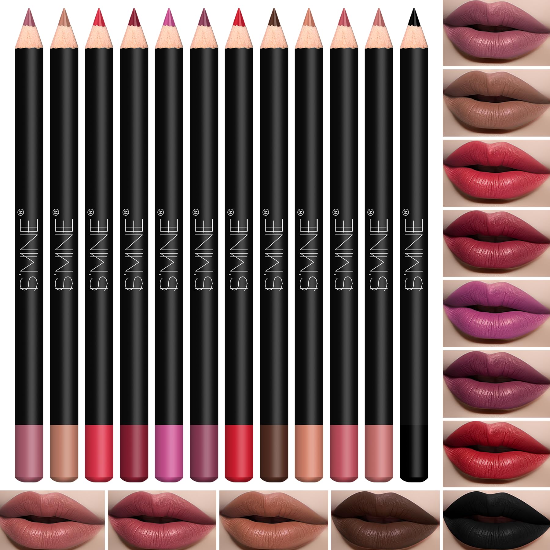 IS'MINE lip liner applied as base for smooth glide and color.