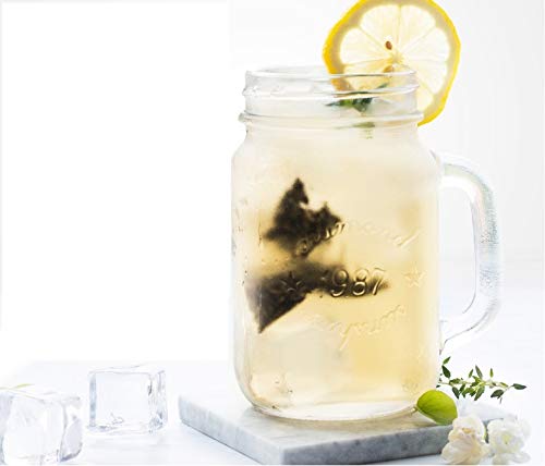 Hot water pours over Imozai tea bag for a subtle aroma.