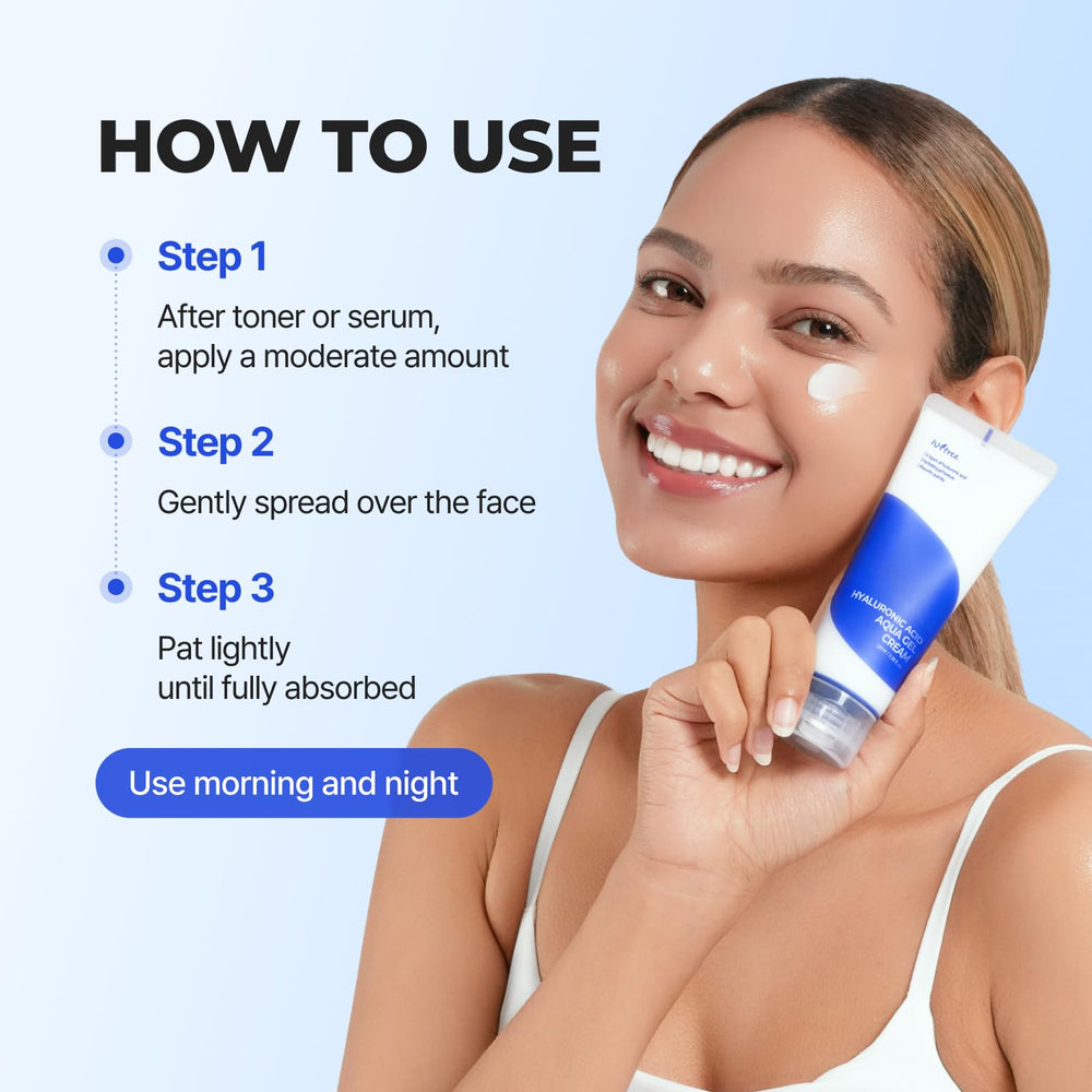IsNtree Aqua Gel Cream layered under sunscreen for all-day comfort