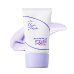 ISNTREE Onion Newpair Sunscreen bottle with pump for easy daily application.