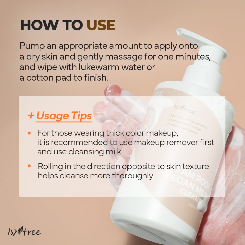 IsNtree Yam Root sensitive skin usage scene demonstrates gentle daily routine