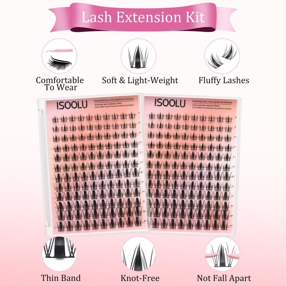 ISOOLU Bond and Seal duo shown for long-lasting lash finish